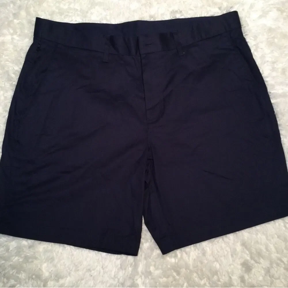 Fabletics The High Side Chino Shorts 35 Dark Navy